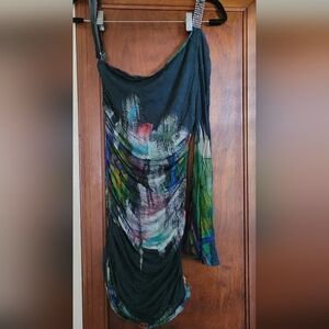 Elegant Multicolor Abstract Dress #12